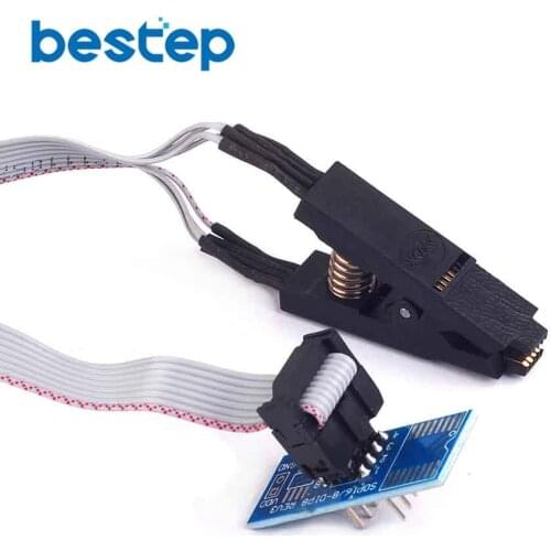 SOIC8 SOP8 SOP Format Flash Chip IC Test Clips Socket Adpter BIOS 24 25 93 Programmer Programable Module Board