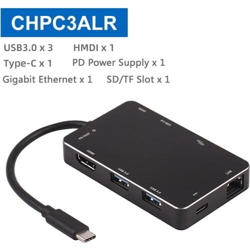 USB Type C HUB to HDMI RJ45 Multi USB 3.0 USB3.0 Power Adapter For MacBook Pro Air Dock 3 Port USB-C USB HUB Splitter Hab