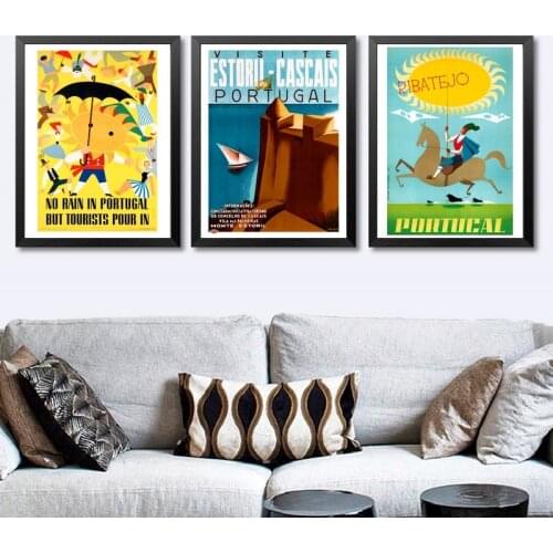 Portugal Puerto Rico Rhodesia Romania San Francisco Scandinavia Scotland Spain Vintage Travel Poster