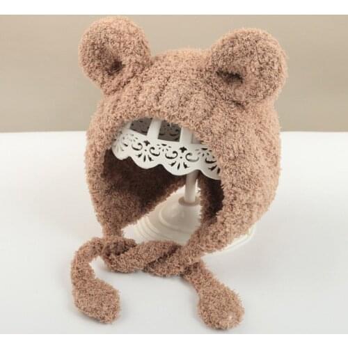 Female Baby Hats 2020 Autumn Winter Infant Baby Handmade Woolen Hats Children Super Cute Outing Cute Girls Casual Hats 0-3 Years