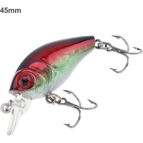 1pc 4.5cm 4.2g Fishing Lure Deep Swimming Crankbait 0.1-0.5m Depth Tight Wobble Slow Floating Fishing Tackle