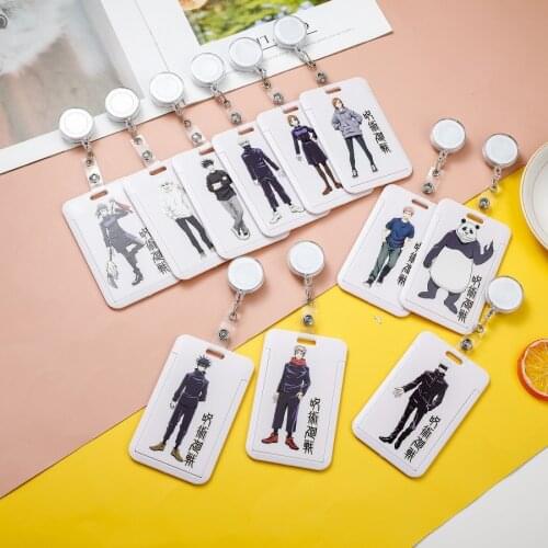1pcs Anime Jujutsu kaisen Card Holder Japan Cartoon Jujutsu kaisen ID Cardholder For BUS Office school Card