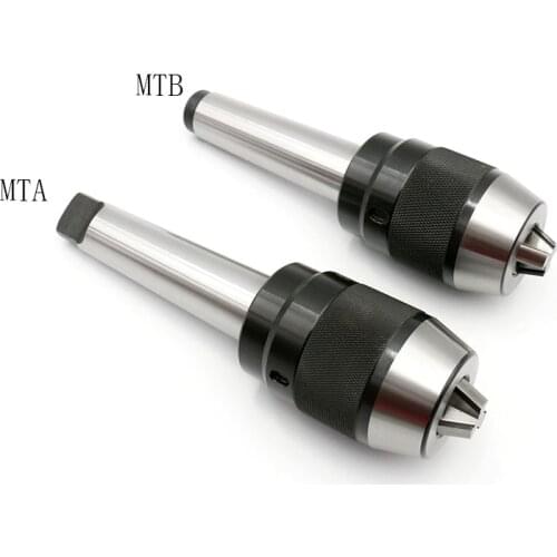 1PCS chuck MT2 MT3 APU13 APU16 CHUCK toolholder Integrated keyless self tight Drill chuck for milling lathe