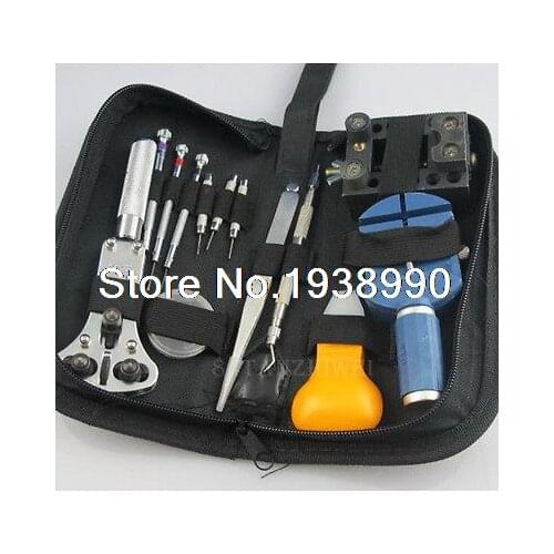 13Pcs Watchmaker Watch Tool Horologe Case Repair Opener Adjuster Remover Set Kit