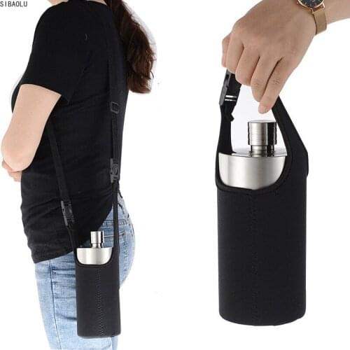 18oz/36oz Double Stainless Steel 304 Hip Flask Large Capacity Whiskey Wine Flagon Bottle Travel Drinkware