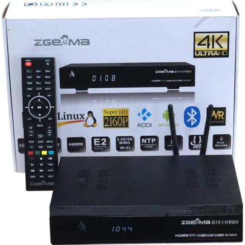 2 pcs/lot ZGEMMA H10COMBO dvb s2x + dvb t2/c Enigma2 Linux & android