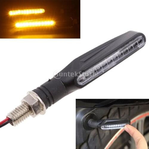 2pcs Universal Motorcycle 12LED Turn Signal Light Blinker Indicator