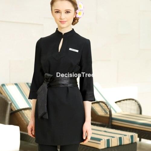 2021 hotel beautician workwear spa uniform work clothes work suits spa uniform sauna foot bath uniforms hotel work clothes