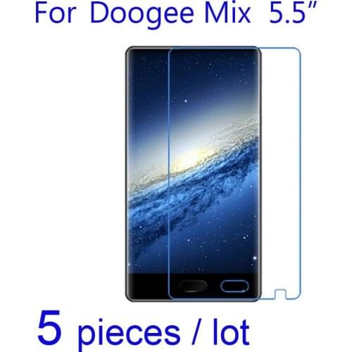5pcs/lot Glossy Clear/Matte/Nano Anti-Explosion Protective Films membrane for Samrtphone Doogee Mix 5.5" Screen Protector Guard