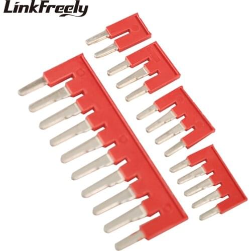 6.2mm Space Plug-in Bridge Connector Jumpers for Plug-in Slim Relay Module Fast Connection Bar 2Pin 3Pin 4Pin 5Pin 10Pin FBS10-6