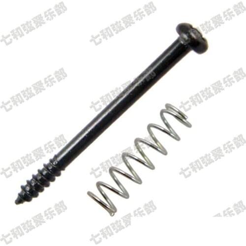 8 Pcs Black Electric Bass Guitar Humbucker Pickups mount Height Screws & springs (M3*37.5MM)