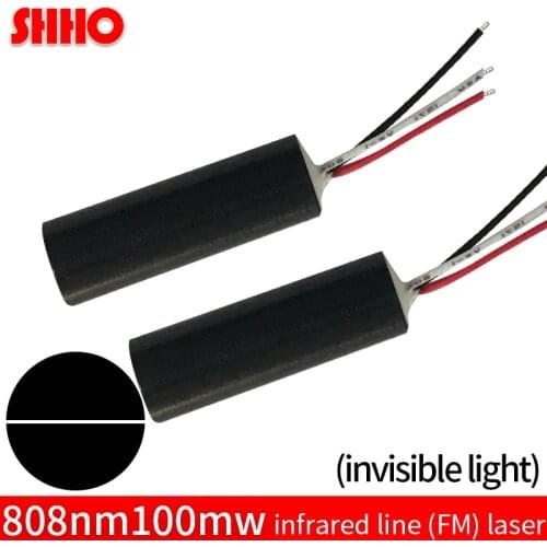 Frequency modulation 808nm 100mw infrared line laser module IR laser positioning FM laser locator invisible light measuring
