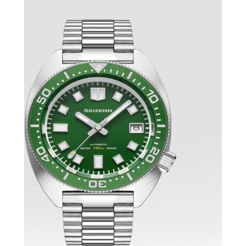 Tough Guy Watch Automatic Mechanical 40mm Pilot 1963 Watches Sapphire Mirror Luminous Display Personality Diving Men Wristwatch