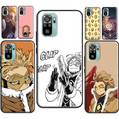 BNHA Hawks Coat Anime For Xiaomi Redmi Note 8 9 10 Pro Note 7 9S 8T Case For Redmi 9T 9 9A 9C K40 Back Cover