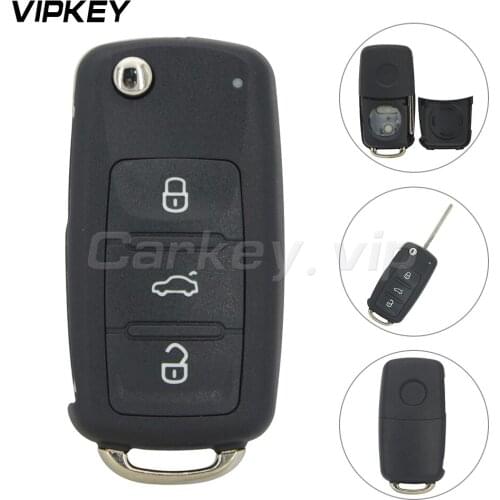 Remotekey 5K0837202AD for VW FOR VOLKSWAGEN PASSAT GOLF POLO SMART REMOTE KEY FOB shell case cover 3 BUTTON HU66