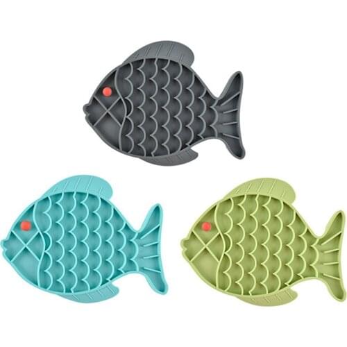 Pet Dog Feeding Slow Food Bowl Claw-shaped Dispensing Mat Feed Plate Silicone Dog Lick Pad Safe No-Toxic Training Plate