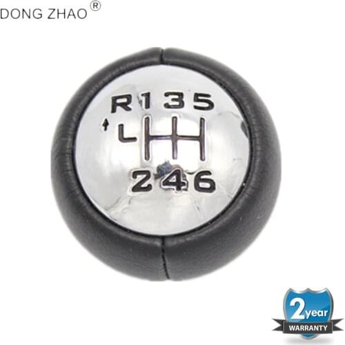 For PEUGEOT 807 2001 2002 2003 2004 2005 2006 2007 2008 2009 2010 2011 Car 6 Speed Gear Stick Level Shift Knob Leather Cover