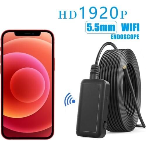 Endoscope for iphone IOS&Android endoscope wi fi mini camera waterproof Sewer car inspection endoscope camera 1920p HD endoscope