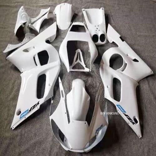 Cool Motorcycle Fairing kit for YAMAHA YZF-R6 98 99 00 01 02 YZF R6 YZFR-6 1998-2002 ABS All white Fairings set
