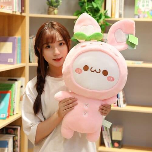 30-65cm Kawaii Baby Rabbit Dumpling Toys Stuffed Lovely Animal Plush Doll for Kids Children Soft Pillow Nice Gifts for Girls