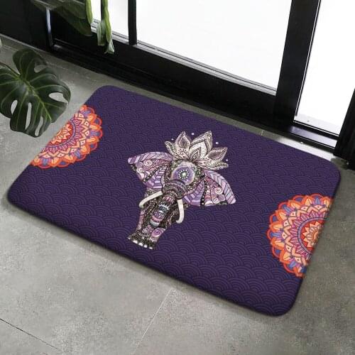 Fashion Modern Minimalist Abstract Living Room Bedroom Warm Carpet Mat Home Decor Floor Non-Slip Style Rug Carpet Purple Mandala