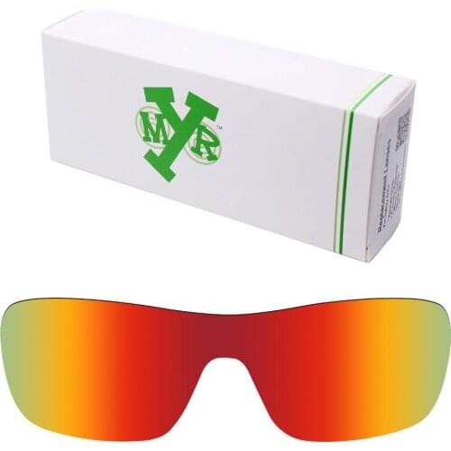 Mryok Anti-Scratch POLARIZED Replacement Lenses for Oakley Turbine Rotor Sunglasses Fire Red