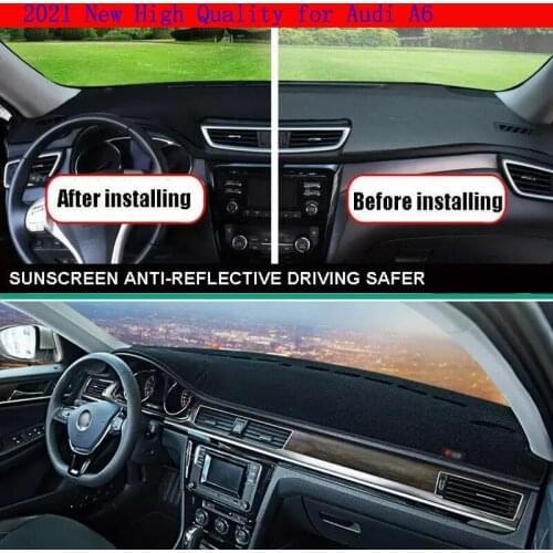 2021 New High Quality for Audi A6 Car Interior Dashboard Cover Non Slip Dash Mat Sun Shade Carpet Pad Accessories
