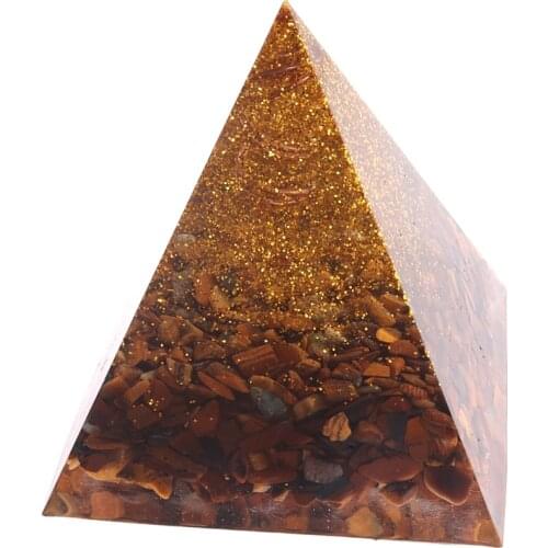 Orgonite Energy Tiger Eyes Orgone quartz shungite pyramid Career Amulet Magnetic Field Energy Converter witca dropshipping store
