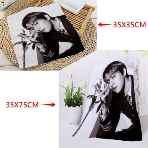 Custom BAEKHYUN 35x75cm Face Towels Facecloth Microfiber Washcloth Quick drying Sports Towel