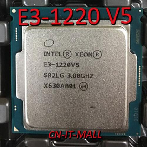 Intel Xeon E3-1220 V5 CPU 3.0GHz 8M 4 Core 4 Threads LGA1151 Processor