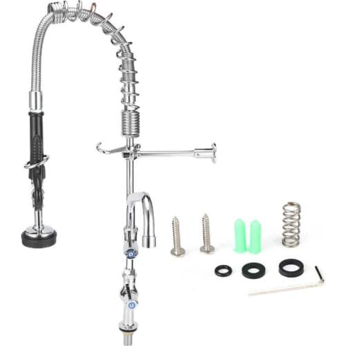 0.7m G1/2 Inch Commercial Sink Faucet With Pull Down Sprayer Hotel Bar Counter Cleaning Equipment