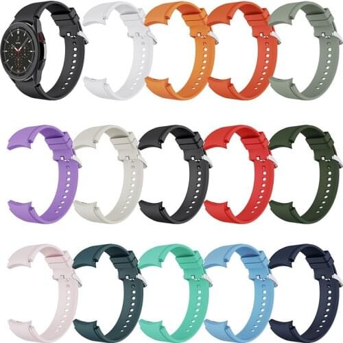 Strap For Samsung Galaxy Watch 4 classic 46mm 42mm smartwatch Silicone Original Sport Bracelet Galaxy Watch 4 44mm 40mm band