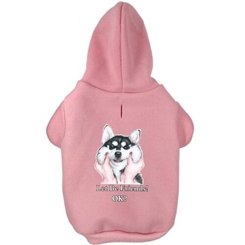 Husky Printed Pet Puppy Dog Clothes Hoodies Jumpers Tracksuits for Small Medium Large Dogs