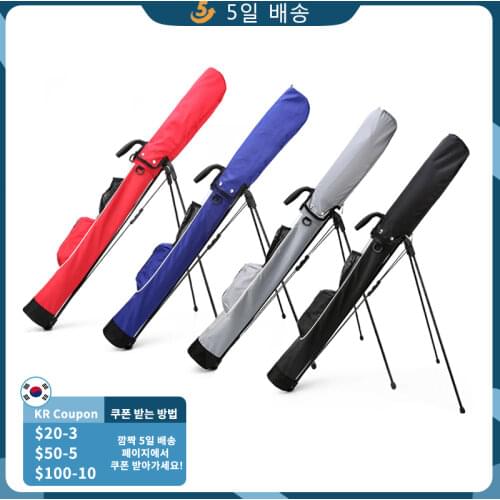 Lightweight Portable Golf Bracket Bag Waterproof Golf Gun Bag Support Stand Rack Large Capacity Carry Bag for 9 Clubs QIAB-015