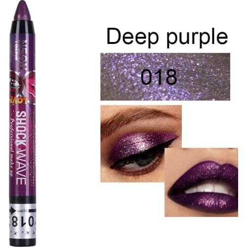 24 Colors Eyeshadow Pearlescent Glitter Eye Shadows Pencil Long Lasting Waterproof Eyeliner&Lipstick Makeup Maquillaje TSLM1
