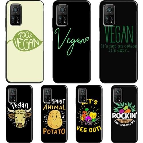 Vegan Vegetarian Veganism For Xiaomi Mi 11 Ultra Note 10 Lite Mi 9T 10T Pro A3 Coque For POCO X3 Pro M3 F1 F3 Case