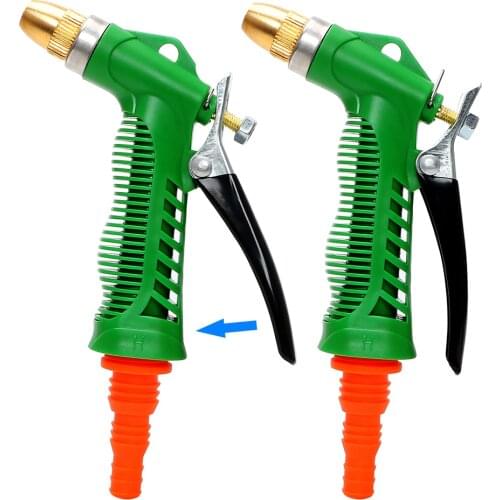 Durable Adjustable Pressure Water Gun Car Styling Copper Washer Gun Nozzle Garden Tools Household Garden Car Wash Water Gun