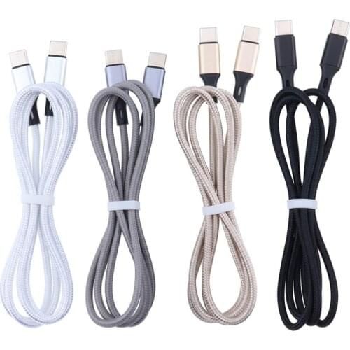 2A PD Data Cable USB C to USB Type C Fast Charging Cables USB-C Charge Wire for Samsung S20 Huawei P30 Xiaomi Redmi 50pcs