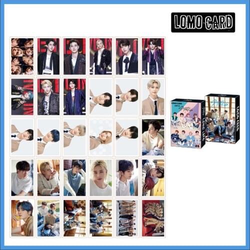30pcs/set Kpop Stray kids Lomo card 2021 SEASON GREETING Stray kids HD photo print album photocard for fans gifts