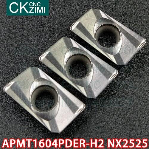 APMT1604PDER-H2 NX2525 APMT 1604 PDER H2 NX2525 carbide inserts Milling inserts Tools CNC Metal lathe Indexable tools for steel