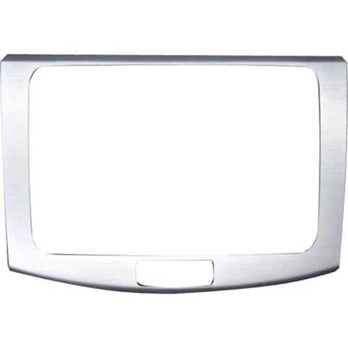 Black Silver Auto Navigation Trim CD Frame For VW Tiguan Bora Polo Lavida B7 Santana J.etta