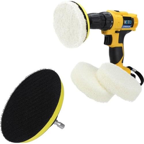 Electric Drill Brush Replaceable Scouring Pad For Bathroom Drill Scrubber Brush For Cleaning Cordless Drill Attachment Kit Power