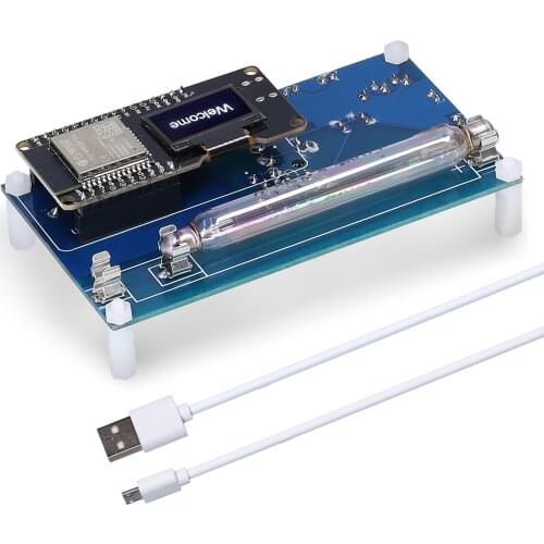 IOT-GM-v1.1 IOT Open-source Geiger Counter OLED Nuclear Radiation Detector Set Marble-tile Tester Iodine 131 Radiation Monitor