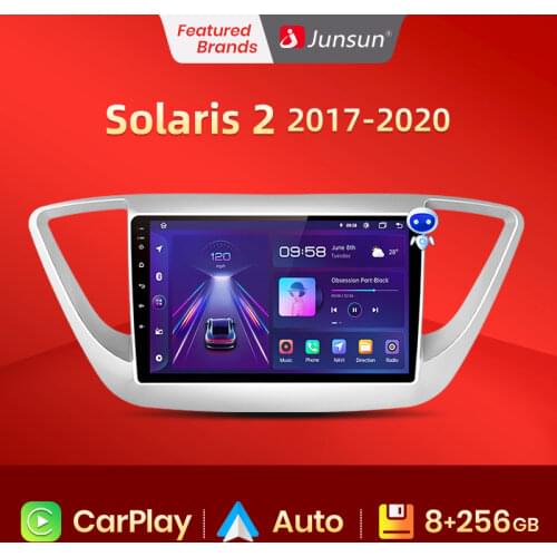 Junsun V1 2G+32G Android 10.0 DSP For Hyundai solaris 2017 Verna Car Radio Multimedia Video Player Navigation GPS RDS 2 din dvd