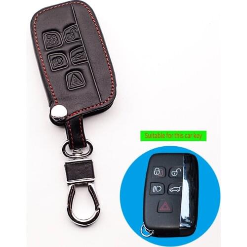 Classic design top layer leather high-end bag car keys for Land Rover range sports Land Rover Evoque Freelander car ,5 buttons
