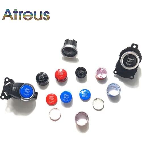 Atreus Car Start Stop Ignition Knobs Covers For BMW E60 E90 F30 F10 G30 F20 X5 E70 X6 X3 X1 M For BMW 1 3 4 5 6 7 X Accessories