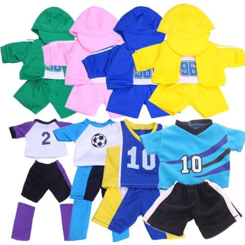 DOLL 10 Color Sports Clothes Fit 18 Inch American 43cm BabyDoll Clothes Accessories,Girls Toys,Birthday Gift