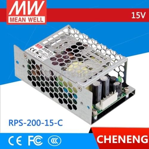 MEAN WELL original RPS-200-15-C 15V 13.4A meanwell RPS-200 15V 201W Single Output Green Medical Type