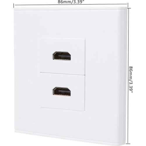 2020 New 86 Type Wall Panel Socket High Definition Digital TV Network Cable Outlet