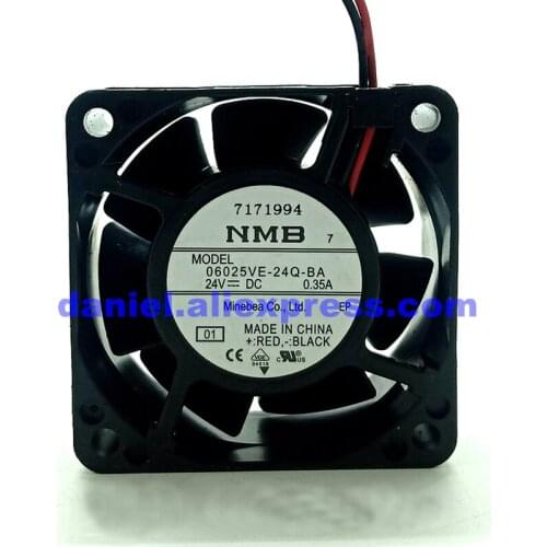 Original NMB 06025VE-24Q-BA 6025 24V 0.35A two-wire inverter chassis cooling fan